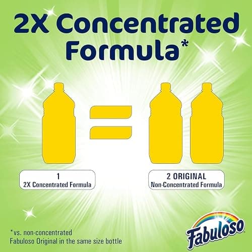 Fabuloso Multi-Purpose Cleaner 2x Concentrated Formula - 128 fl oz | 1 Gallon - Cleaner Cloth - Colors & Packaging May Vary thumbnail 3