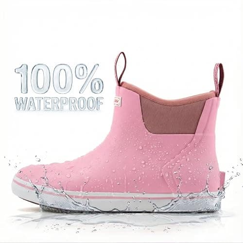 SUREWAY Women's Deck Boots Professional Non-Slip Fishing & Ankle Deck Boot Waterproof Rain Boots thumbnail 3
