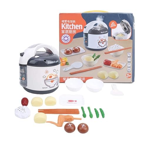 Rice Cooker Ornaments Plastic Simulation Kitchen Cooking Appliances Ornamentss SetGray (Gray) thumbnail 5