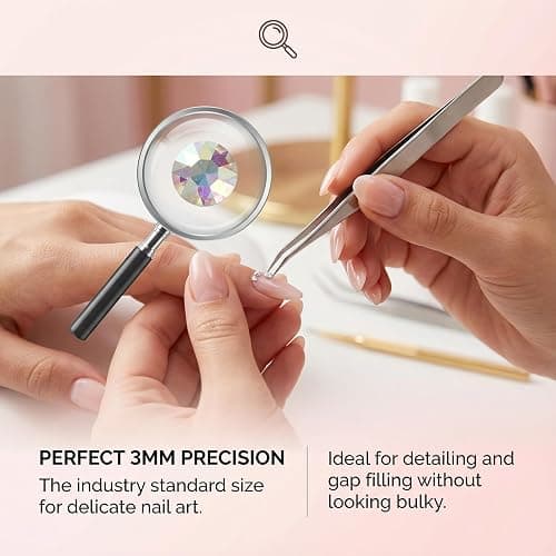 32500Pcs Rhinestones for Bedazzling, 3mm Bedazzler Kit with Flatback Rhinestones for Clothes Crafting Crafts Nails Clothing, Flat Back Resin Rainbow Colorful Colored Crystal with B 7000 Glue Clear thumbnail 4