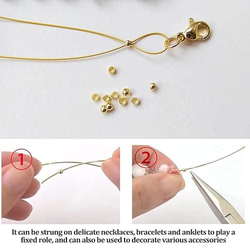 600 Pièces Perles A Ecraser Pour Bijoux,Perle à écraser,Perles à Écraser Rond,PPerles à Sertir Lisse Rondes Perle,Pour DIY La Fabrication De Bijoux,8 Couleurs (1.5mm/2mm/2.5mm) thumbnail 5