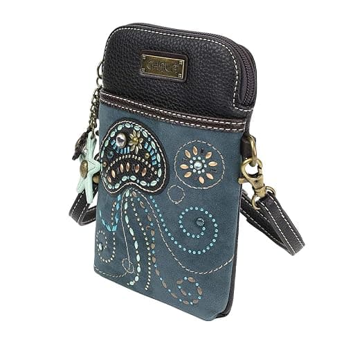 CHALA Dazzled Cell Phone Crossbody Purse-Women PU Leather Multicolor Handbag with Adjustable Strap thumbnail 4