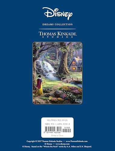 Disney Dreams Collection Thomas Kinkade Studios Coloring Book thumbnail 2