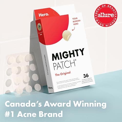 Hero Cosmetics Mighty Patch Original – Hydrocolloid Patch for Pimples, Overnight Acne Blemish & Zit Stickers for Sensitive Skin, (72 Count) thumbnail 3