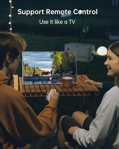 KTC 25 Inch Portable TV - Smart Touch Screen with Google Play, Android 14, Qualcomm 8G RAM+128G Storage, 1080P Smart Handy TV with 8MP Camera and Battery, Touchscreen Monitor for Camping, Bathroom thumbnail 8