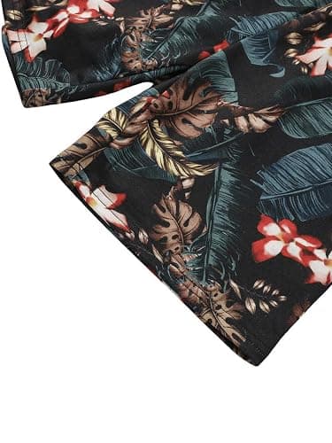 Floerns Boys Boho Sleeveless Tank Top Tropical Print Shorts Set 2 Piece Outfit thumbnail 3