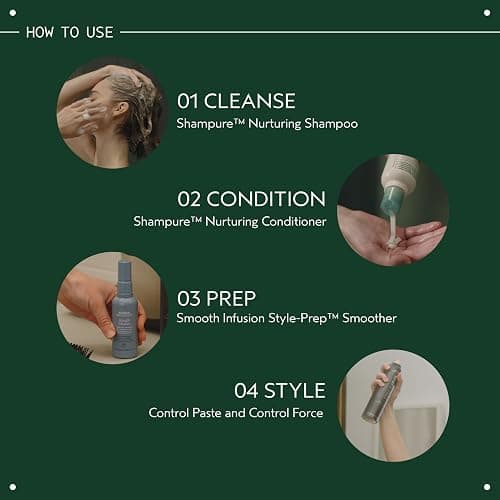Aveda Shampure Nurturing Shampoo & Conditioner Gift Set | Daily Shampoo & Conditioner for Normal, Fine to Medium Hair | Silicone Free | Includes 2 Full Size Products thumbnail 6