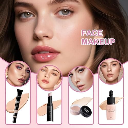 Makeup Set Full Kit for Women Teens Girls,makeup kit for teens,Beginner Make up Sets,Travel Friendly Makeup Gift Set,makeup kits for women,All in One Make up Kit thumbnail 7