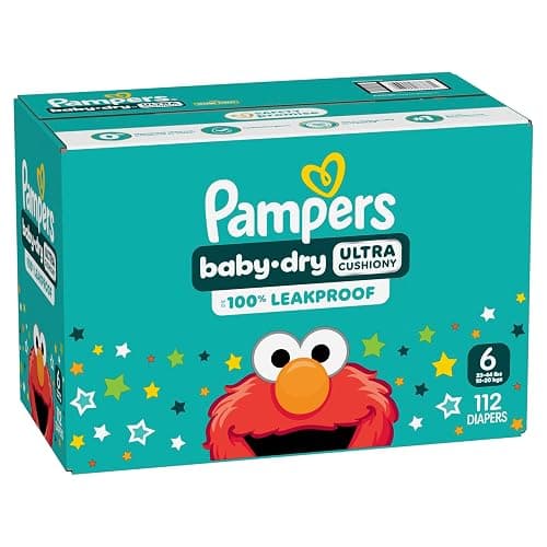 Pampers Diapers - Baby Dry - Size 6, 112 Count, Absorbent Disposable Infant Diaper (Packaging May Vary) thumbnail 13
