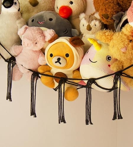 mirolam Stuffed Animals Storage Hammock Net Corner - Large Cool Y2K Adult Toy Hammock Hanging Organizers Storage - Boys Room Decor - Funny Stuff Goth Decorations thumbnail 3