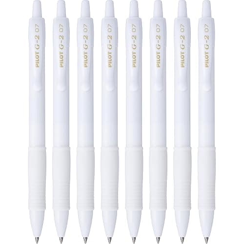 PILOT G2 Edge White, Premium Gel Roller Pens, 8ct box, Fine Point 0.7 mm - Image 1