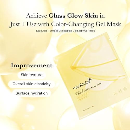 medicube Jelly Gel Mask with Brightening Kojic Acid Turmeric | Overnight Face Mask for Glass Glow Skin | Elasticity, Hydrating, Firming and Radiance Boosting | Korean Skincare, 28g x 4ea thumbnail 5