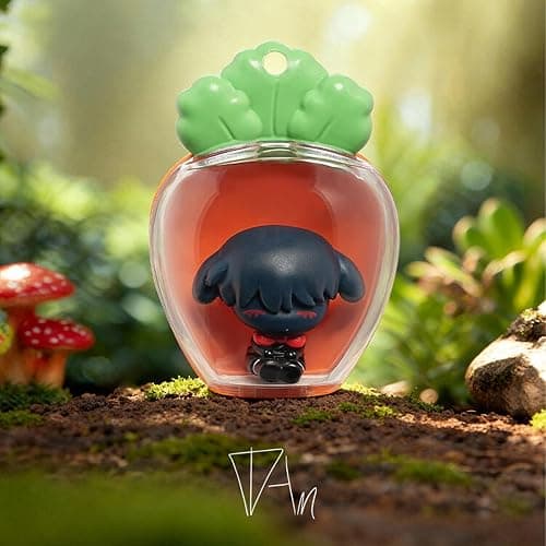 Bahomu Anime Blind Box, Cute Alien Stage Rabbit Radish Rice Grains Series Mystery Box Figure, Collectable Officially PVC Figure for Birthday Gifts (Random One) thumbnail 6