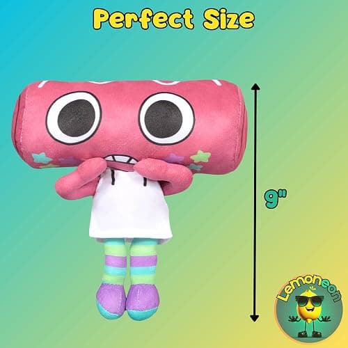 Lemoneon Dandy's World Plush 9" Cosmo Plush Stuffed Figure Pillow for Video Game Fans Room Decor with a Sticker Set thumbnail 2