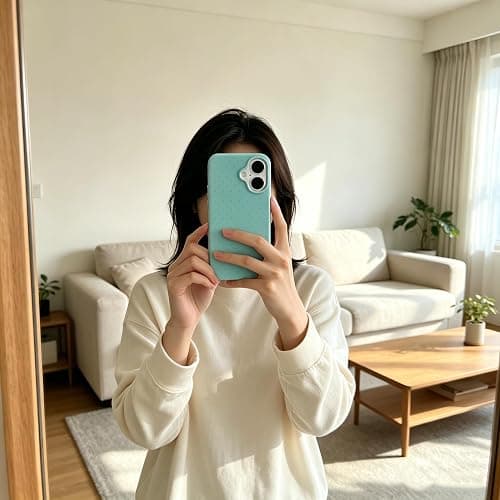 Luukalubo Teal Cute Polka Dot Glossy Slim Phone Case for iPhone 17 | Aesthetic Trendy Vintage Preppy Small Light Teal Green Dotted Shockproof Protective Cover for Women Girls thumbnail 8