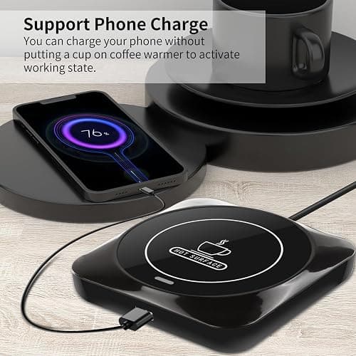 Coffee Mug Warmer, Smart USB Coffee Cup Warmer with Pressure-Induced Auto On/Off, Coffee Accessories for Home Office Desk thumbnail 6