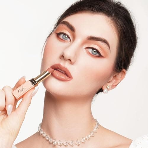 Oulac Satin Matte Lipstick Orange - Brown Long Lasting Lip Stick, Intense Color with Smooth Creamy Texture Lip Colour, Moisturizing & Weightless Formula, Vegan & Cruelty-Free, 4.3g, SG05 Body Talk thumbnail 2