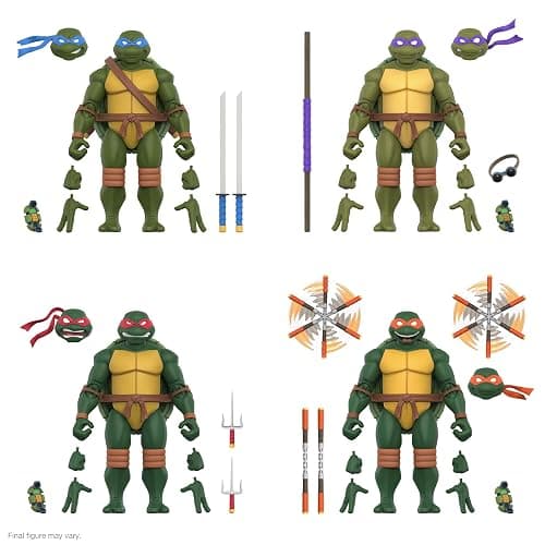 Super7 ULTIMATES! Teenage Mutant Ninja Turtles Donatello - 7" TMNT Action Figure with Accessories Classic Cartoon Collectibles and Retro Toys thumbnail 6