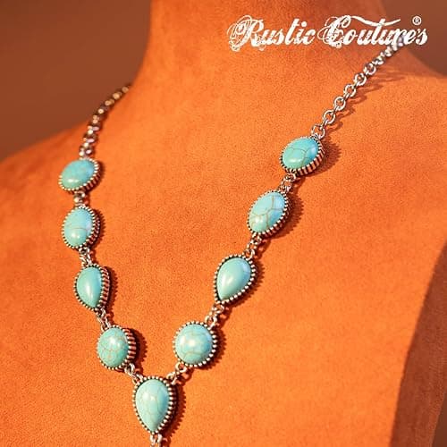 Rustic Couture's Western Necklace Earrings Jewelry Set for Women thumbnail 3
