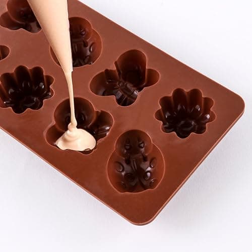 STARUBY Silicone Molds Non-stick Chocolate Candy Mold,Soap Molds,Silicone Baking mold Making Kit, Set of 3 Forest Theme with Different Shapes Animals,Lovely & Fun for Kids thumbnail 4