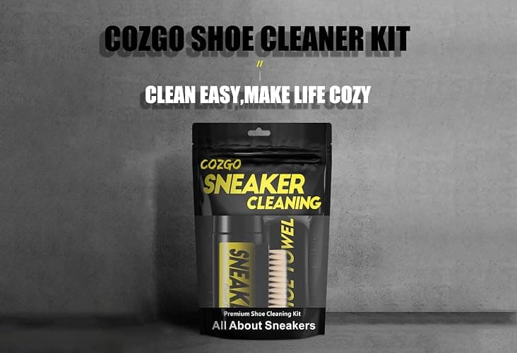 COZGO Shoe Cleaner Kit for Sneaker, Water-Free Foam Sneaker Cleaner 5.3Oz with Shoe Brush and Shoe Cloth,Work on Most Shoes thumbnail 8