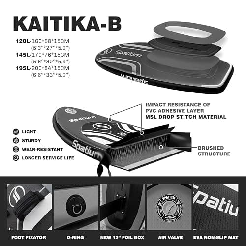 Spatium Unpowered Hydrofoil Boards Inflatable Foil Board Foiling Surfing with F200 Foil Boarding Without Motor thumbnail 4