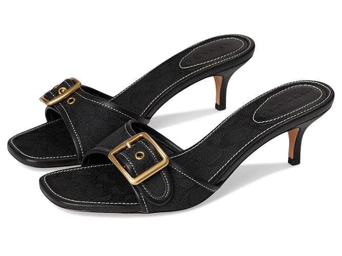 COACH Women's Margot Sandals in Signature Textile Jacquard - Image 1