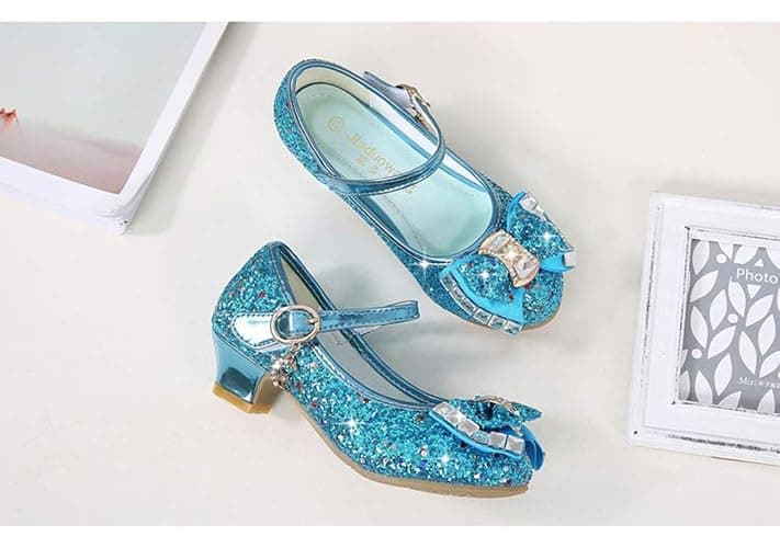 Cadidi Dinos Girls Dress Shoes Wedding Party Heel Mary Jane Princess Flower Shoes (Toddler/Little Kid/Big Kid) thumbnail 2