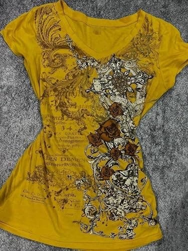 Y2k Fairy Grunge 2000s Short Sleeve Top Whimsy Twee Harajuku Emo Scene Clothes Vintage Mcbling Alt Fairycore Shirt thumbnail 2