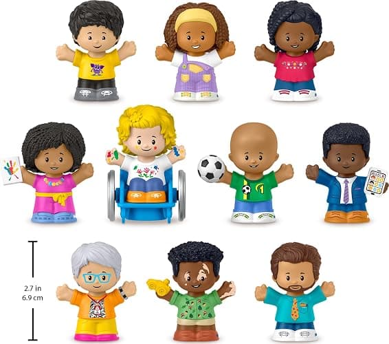 Fisher-Price Little People Classroom Figures | 10-Piece Set for Preschool Pretend Play, Toddler Toy for Kids Ages 1+ Years (Amazon Exclusive) thumbnail 2