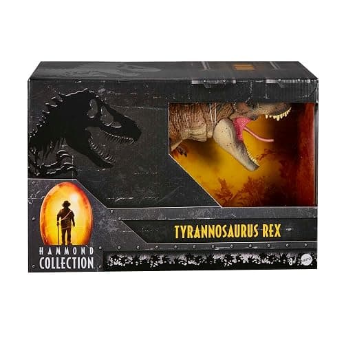Mattel Jurassic World Mattel Jurassic Park Hammond Collection T Rex, Tyrannosaurus Rex Collector 24-in Dinosaur Figure, Deluxe Articulation thumbnail 7