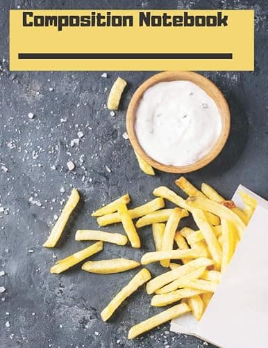 Notebook: Potato Chips Cover, Lined, Large Composition Book, Journal - Image 1