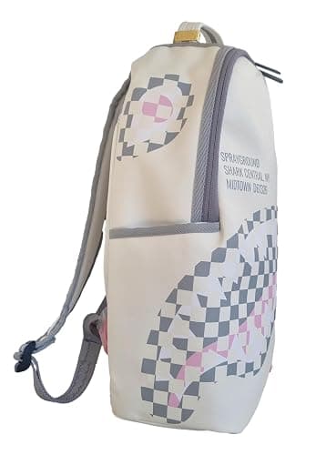 SPRAYGROUND Limited Edition 910B7420NSZ Cream Check Shark Central Savage Backpack, cream, M thumbnail 5
