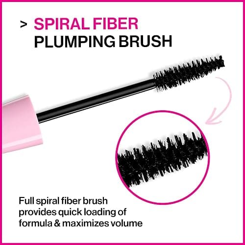 wet n wild Mascara Mega Volume - Volumizing, Waterproof, Smudge-Resistant, Cruelty-Free, Gluten-Free, Sulfate-Free & Vegan - Very Black thumbnail 2