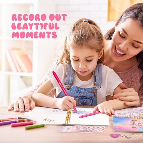 R RUCKERCO Girls DIY Diary 54 Pcs Diary Set, Toys for Ages 6 7 8 9 10 11 12 13, DIY Stationery Set, Thin Stickers and Little Girls Daily Supplies, Gifts for Teen Good Idea Choice thumbnail 4