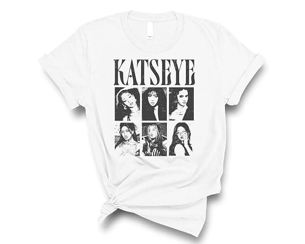 KATSEYE Vintage Style Photo Collage T Shirt Retro Pop Culture Casual Streetwear Tee thumbnail 3