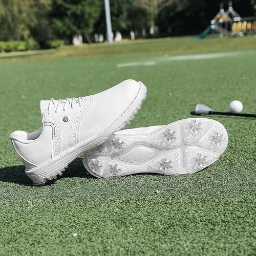 DARIBOM Mens Golf Shoes Traditions Fixed Nailless Sole Waterproof Spikeless Size 7.5-14 thumbnail 6