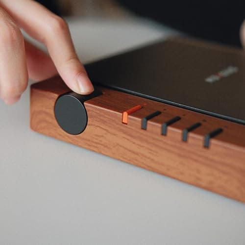 syitren R300 CD Player Portable Bluetooth Desktop Retro CD Players for Home,Without Speakers, Rechargeble Battery Small Compact Vintage CD Player,SPDIF Out,Brown thumbnail 2