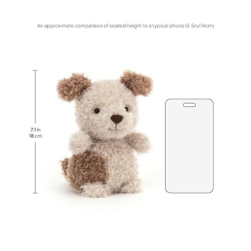 Jellycat Little Pup Dog Stuffed Animal, 7 inches - Dogs and Puppies Plush Toy - Classic Children's Gift thumbnail 2