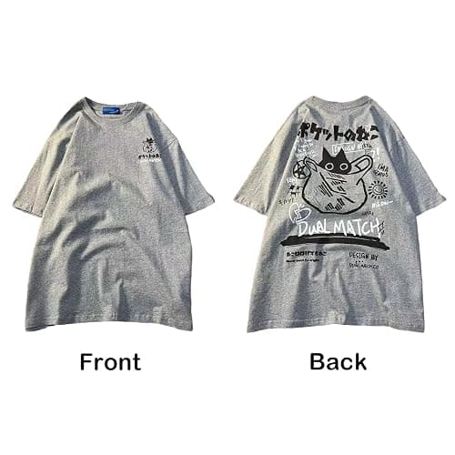 SANLEG Y2k T-Shirt Cartont Short-Sleeved T-Shirt Women's Harajuku Loose Street Style Gothic Shirt Grunge Clothes thumbnail 4