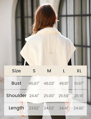 Athlisan Womens Fleece Vest Casual Sleeveless Button Down Sherpa Jacket Outerwear with Pockets thumbnail 2