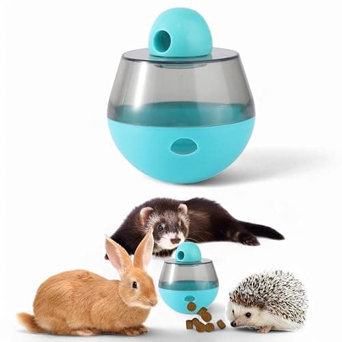 Homedy Crafts Ferret Treat Ball Interactive Toy Balls for Small Animal, Enrichment Toys Ferrets Dry Food Ball for Ferrets Guinea Pig Rat Chinchilla Hedgehog Bunny, Pet Ferret Accessories (XL, Wiggle) - Image 1