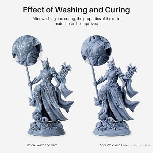 ELEGOO Mercury Plus V3.0 Wash and Cure Station, 7.5 L Large Capacity, Compatible with Mars Saturn Photon Halot MSLA LCD DLP 3D Printers, Washing Size of 9.05"×5.31”×10.24“ thumbnail 3