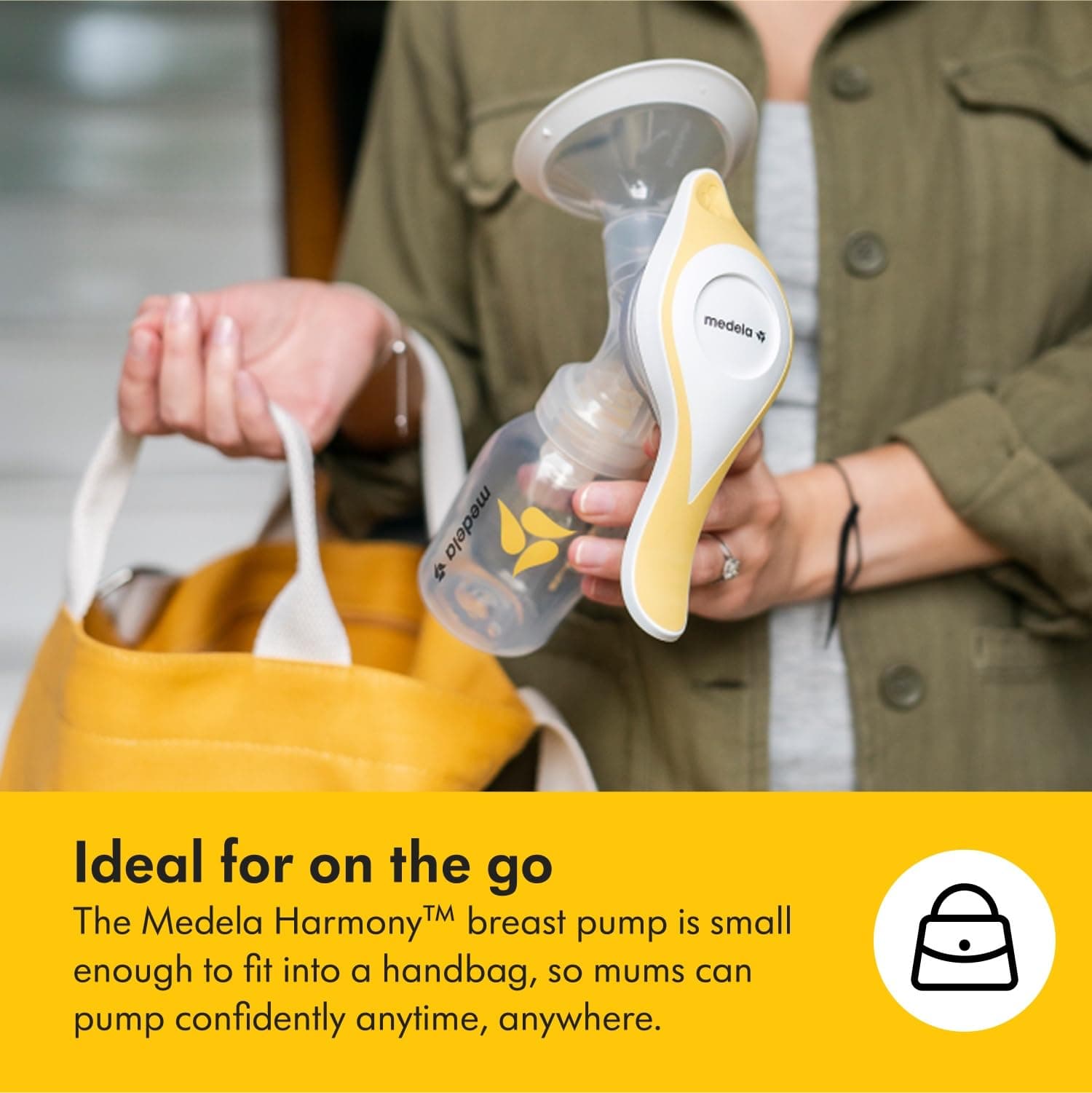 Medela Harmony Manual Breast Pump, Compact Swiss Design with PersonaFit Flex Shields and Medela's 2-Phase Expression Technology thumbnail 8