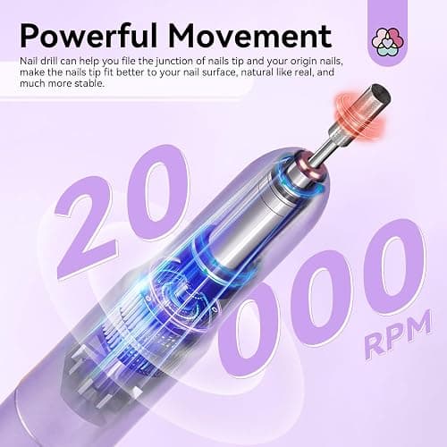 SAVILAND Gel Nail X Kit Short Square - Nail Drill Kit 500 PCS Natural False Nail Tips For Press On U V Nail Glue with Lamp Manicure Tools for Nail Extension Nail Art For Women At Home Nail Kit DIY thumbnail 4