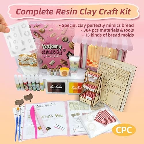 iLAND Air Dry Clay Crafts for Girls 8-12 Cute Arts and Crafts for Kids Fun Kid Activities on Lovely Modeling Clay Kit DIY Crafting for Teens Birthday Gifts for Girls 10-12 13 Christmas Gifts Creative thumbnail 2