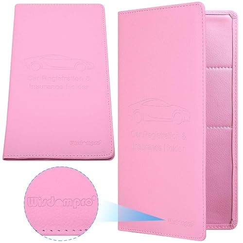 Wisdompro Car Document Holder Organiser, PU Leather Vehicle Insurance and Registration Holders Wallet Case for ID Card, Driving Licence, Key Contact Information Cards thumbnail 5