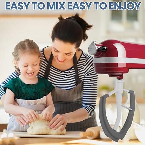 6 Quart Flex Edge Beater for KitchenAid Bowl-Lift Stand Mixers With Silicone Edges For Kitchen Aid Accessories and Attachments thumbnail 5