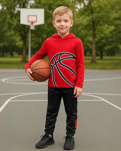 RBX Boys Tracksuit Set - 4 Piece Pullover Thermal Boys Hoodie Sweatshirt and Tricot Jogger Sweatpants Outfit (Sizes 8-12) thumbnail 6