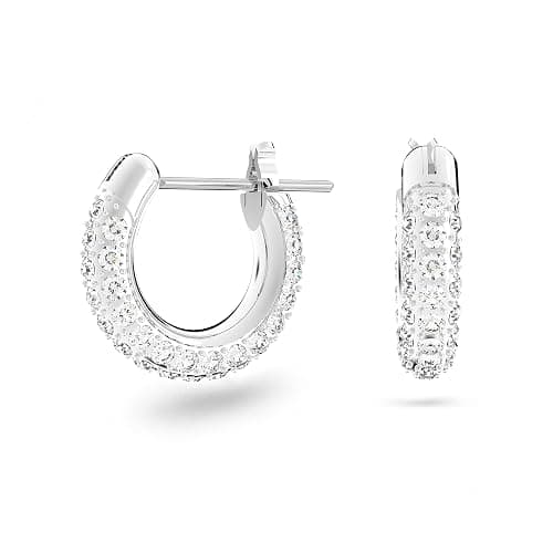 Swarovski Stone Crystal Pierced Hoop Earring Jewelry Collection - Image 1